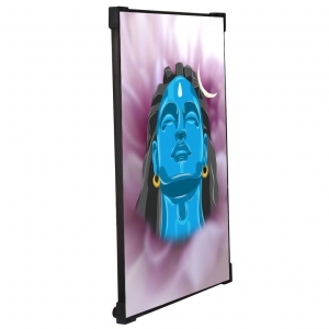 FURNATO Home Decor | Long Lasting UV Coated Hard Unbreakable MDF Board Laminated Picture of Lord Shiva | Religious Home Decor Painting Photo | MDF Long Lasting Binding