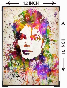 FURNATO | Painting of Michael Jackson | Artistic Painting | with Long Lasting UV Coated MDF Framing | Laminated | Home Decor | MDF23