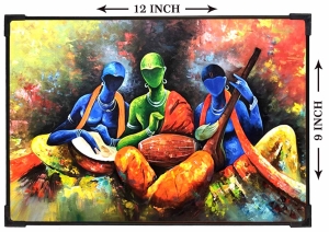 FURNATO | Painting of Musicians | Artistic Painting | with Long Lasting UV Coated MDF Framing | Laminated | Home Decor