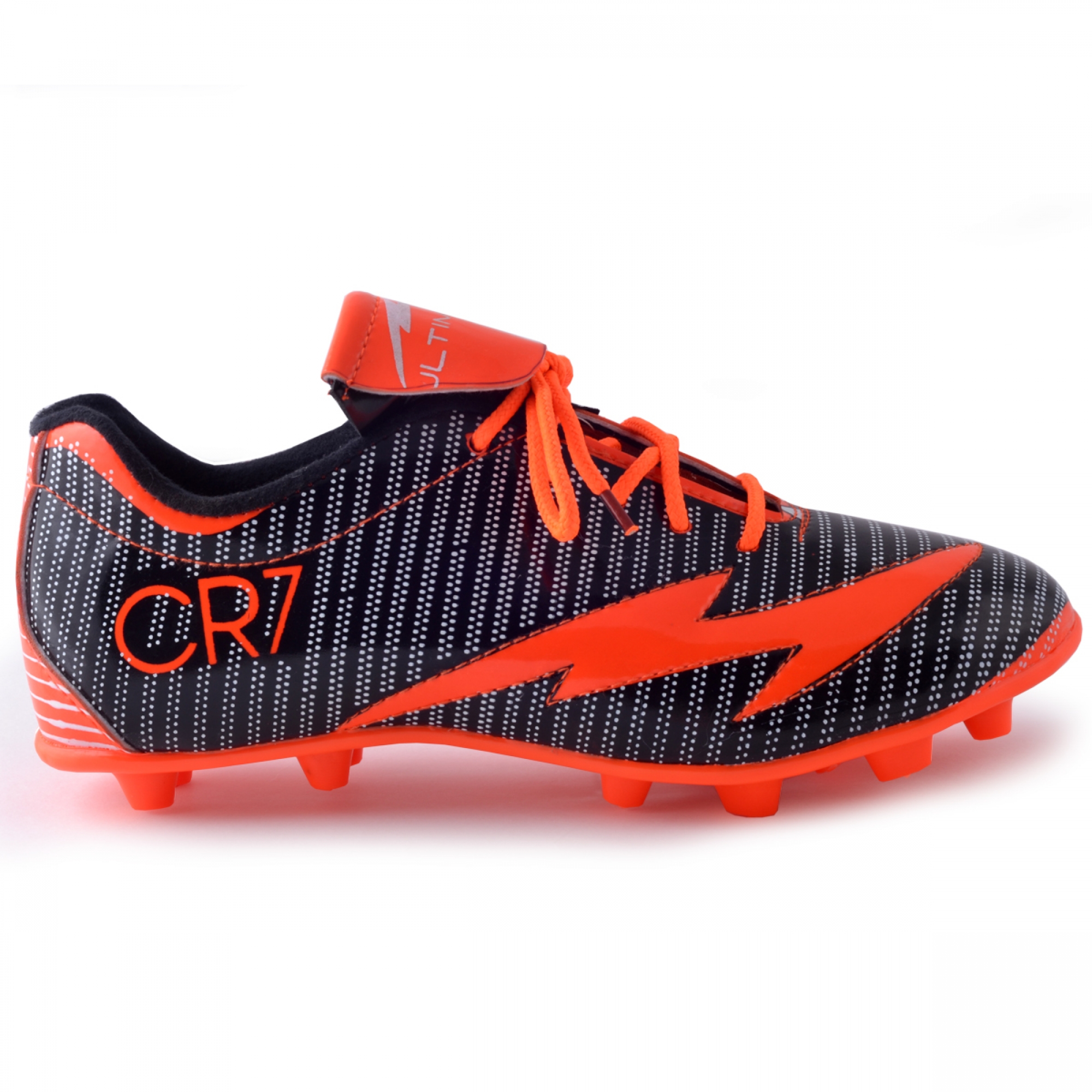 Black and orange football cheap boots