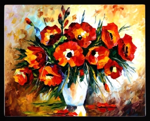 PIPILIKA® Home Decor | Art:-198117 | Flower Vase | Famous Painting | 15 inch X 12 inch | With 1 Inch Framing | Wall Decor Painting