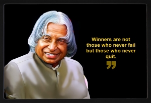 PIPILIKA® Home Decor | UV Laminated | Wonderful Portrait Picture Photo Painting of A. P. J. Abdul Kalam & Quote - With Framing | 19.5 inch X 13.5 inch | KALAM QUOTES | Art:-198195